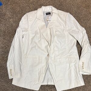 Lane Bryant White Blazer New Size 14